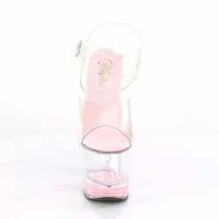 Pleaser Exotic Dancing LOVESICK-708GH - Clr/Clr-Pink Glitters