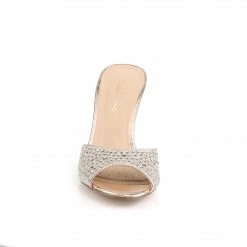 Fabulicious LUCY-01 - Gold Glitter Mesh Fabric Bridal