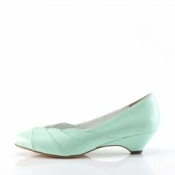 Pin Up Couture LULU-05 - Mint Faux Leather