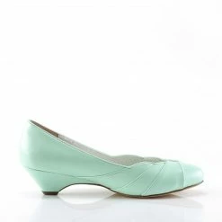 Pin Up Couture LULU-05 - Mint Faux Leather