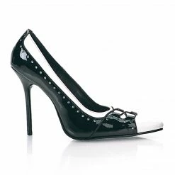 Pleaser MILAN-09 - Blk Wht Pat