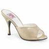 Pin Up Couture MONROE-05 - Champagne Faux Leather