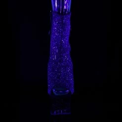 Pleaser MOON-1018MER - Purple-Blk Ombre Glitter/Blk