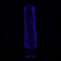 Pleaser MOON-1020MER - Purple-Blk Ombre Glitter/Blk