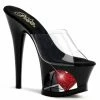 Pleaser MOON-701HRS - Clr/Blk-Red