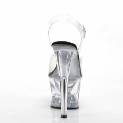 Pleaser Exotic Dancing MOON-708 - Clr-Blk/Clr