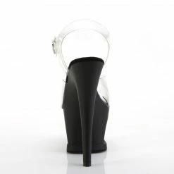 Pleaser MOON-708 - Clr/Blk Matte