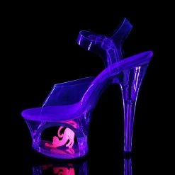 Pleaser MOON-708CAT - Clr/Clr-Neon Pink 9 Pleaser MOON-708CAT - Clr/Clr-Neon Pink