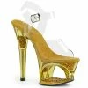 Pleaser MOON-708GFT - Clr/Gold Tinted Exotic Dancing