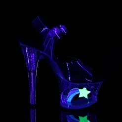 Pleaser MOON-708RSS - Clr-Blk/Clr