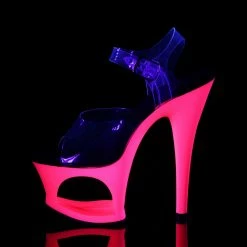 Pleaser Exotic Dancing MOON-708UV - Clr/Neon H. Pink