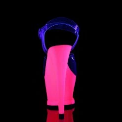 Pleaser Exotic Dancing MOON-708UV - Clr/Neon H. Pink