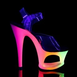 Pleaser MOON-708UV - Clr/Neon Multi