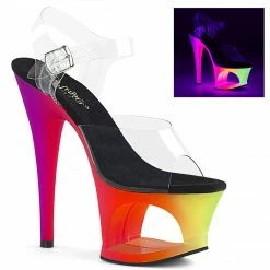 Pleaser MOON-708UV - Clr/Neon Multi
