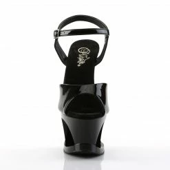 Pleaser MOON-709 - Blk/Blk Exotic Dancing