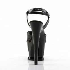 Pleaser MOON-709 - Blk/Blk Exotic Dancing