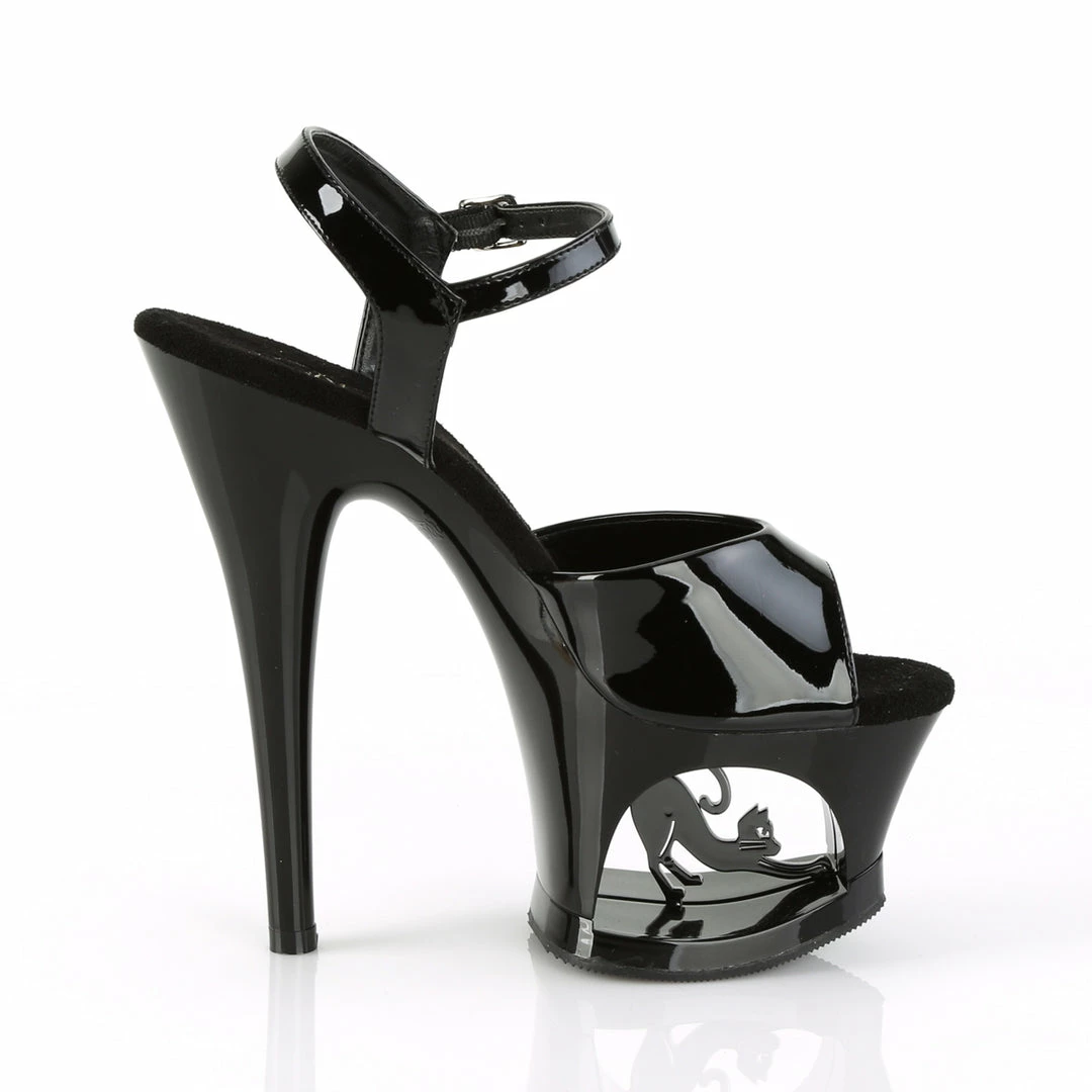 Pleaser MOON-709CAT - Blk/Blk-Slv 7 Pleaser MOON-709CAT - Blk/Blk-Slv