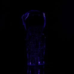 Pleaser Exotic Dancing MOON-709RSS - Blk Pat/Blk