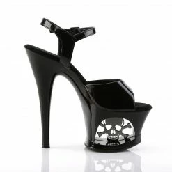 Pleaser MOON-709SK - Blk/Blk-Pewter Exotic Dancing