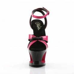 Pleaser MOON-728 - H. Pink-Blk Pat/Blk