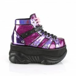 Demonia Punk & Goth NEPTUNE-100 - Purple Glitter-Hologram