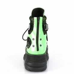 Demonia NEPTUNE-126 - Blk-Green Pat Multi