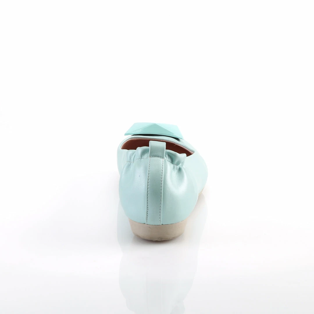 Pin Up Couture OLIVE-08 - Aqua Faux Leather 6 Pin Up Couture OLIVE-08 - Aqua Faux Leather