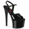 Pleaser Exotic Dancing PASSION-709 - Blk Pat/Blk