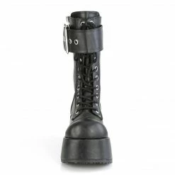Demonia PETROL-150 - Blk Vegan Leather Punk & Goth