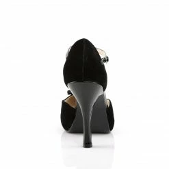 Pleaser Pink Label PINUP-02 - Blk M. Suede-Blk Pat