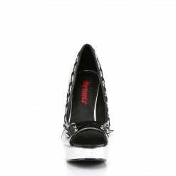 Demonia PIXIE-18 - Slv Vegan Leather Punk & Goth