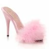 Fabulicious Party & Prom POISE-501F - B. Pink Satin-Marabou Fur/B. Pink 1 Fabulicious Party & Prom POISE-501F - B. Pink Satin-Marabou Fur/B. Pink
