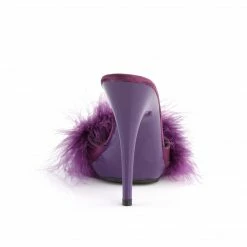 Fabulicious POISE-501F - Purple Satin-Marabou Fur/Purple 10 Fabulicious POISE-501F - Purple Satin-Marabou Fur/Purple