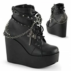 Demonia POISON-101 - Blk Vegan Leather Punk & Goth