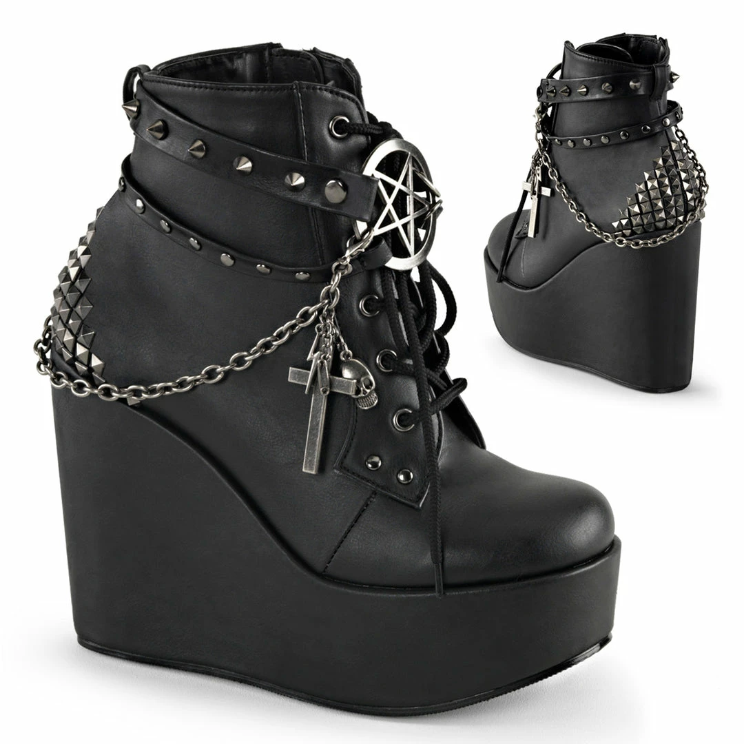 Demonia POISON-101 - Blk Vegan Leather Punk & Goth 3 Demonia POISON-101 - Blk Vegan Leather Punk & Goth