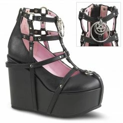 Demonia Punk & Goth POISON-25-1 - Blk Vegan Leather
