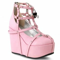 Demonia POISON-25-2 - Pink Vegan Leather