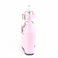 Demonia Punk & Goth POISON-99-2 - B. Pink Vegan Leather