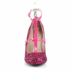 Pleaser Pink Label QUEEN-01 - H. Pink Glitter-Pat