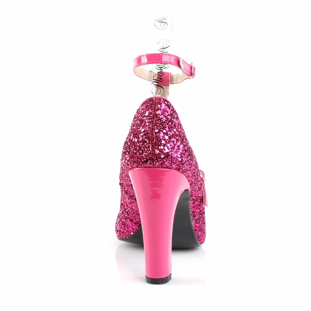 Pleaser Pink Label QUEEN-01 - H. Pink Glitter-Pat 6 Pleaser Pink Label QUEEN-01 - H. Pink Glitter-Pat