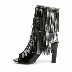 Pleaser Pink Label QUEEN-100 - Blk Pat