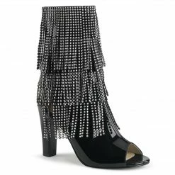 Pleaser Pink Label QUEEN-100 - Blk Pat