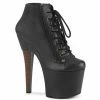 Pleaser RADIANT-1005 - Blk Faux Leather/Blk Faux Leather