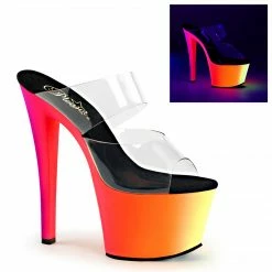 Pleaser Exotic Dancing RAINBOW-302UV - Clr/Neon Multi
