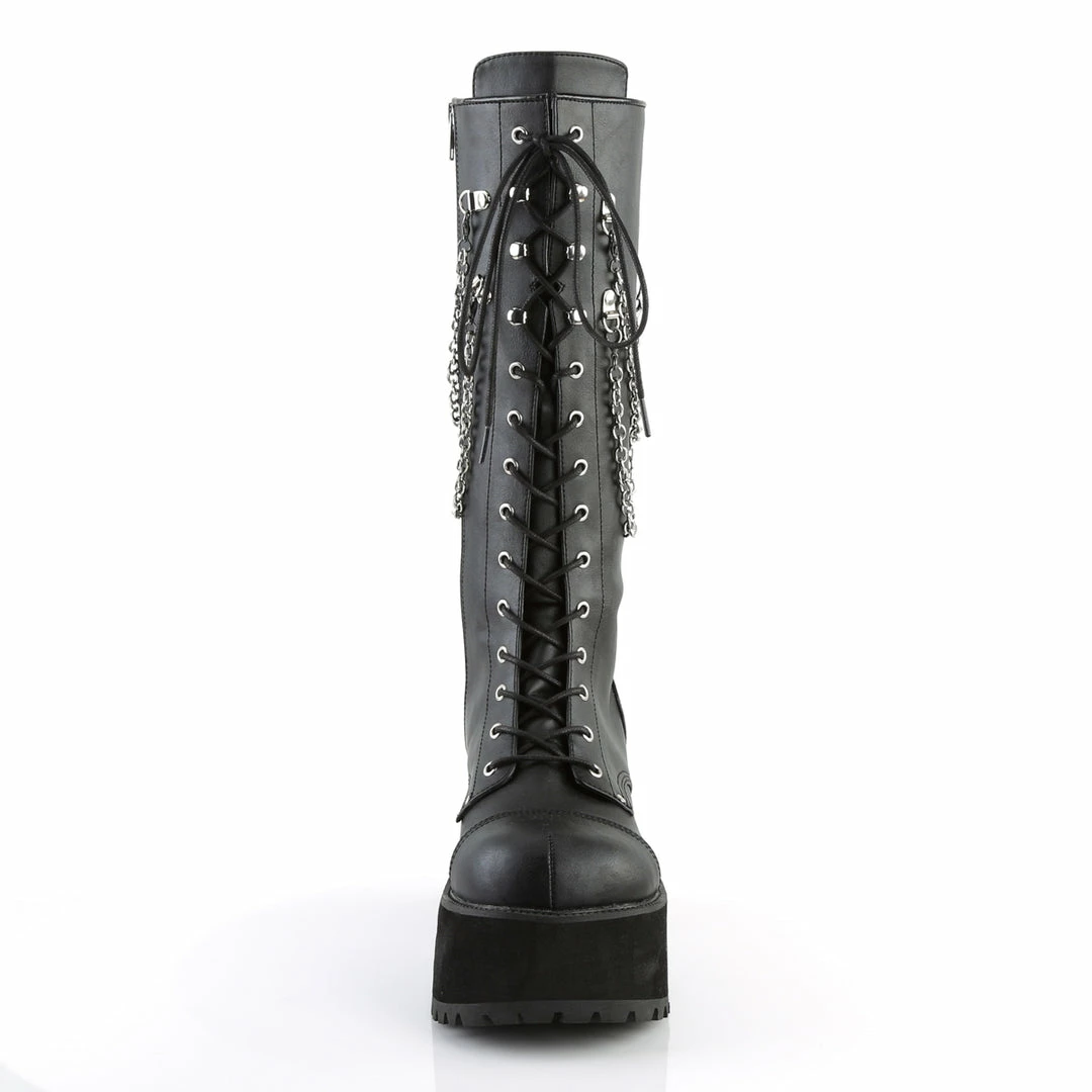 Demonia RANGER-303 - Blk Faux Leather Punk & Goth 4 Demonia RANGER-303 - Blk Faux Leather Punk & Goth