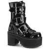 Demonia RANGER-308 - Blk Patent Punk & Goth 2 Demonia RANGER-308 - Blk Patent Punk & Goth