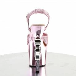 Pleaser REVOLVER-709G - B. Pink Multi Gltr/B. Pink Chrome