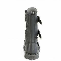 Demonia RIOT-12BK - Blk Vegan Leather Punk & Goth