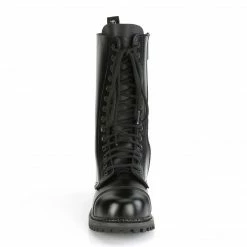 Demonia Punk & Goth RIOT-14 - Blk Leather