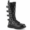Demonia Punk & Goth RIOT-18BK - Blk Leather